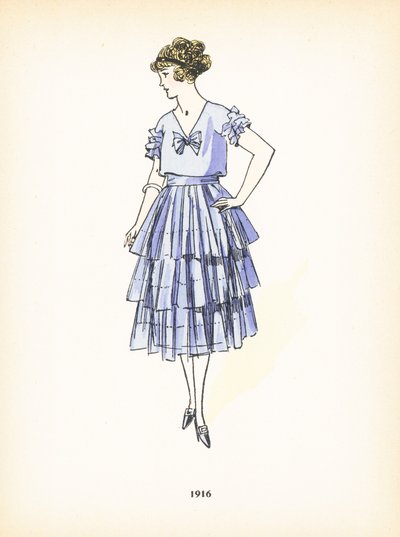 Moda damska, 1916 autorstwa French School