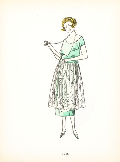 Moda damska, 1918 autorstwa French School