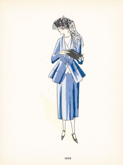 Moda damska, 1919 autorstwa French School