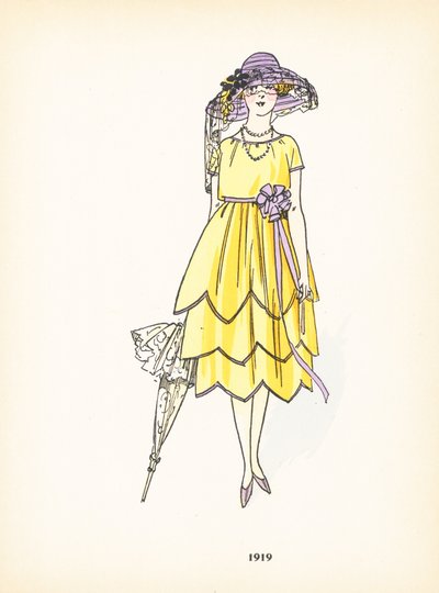 Moda damska, 1919 autorstwa French School