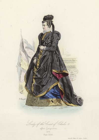 Dama dworu Karola IX Francji autorstwa French School