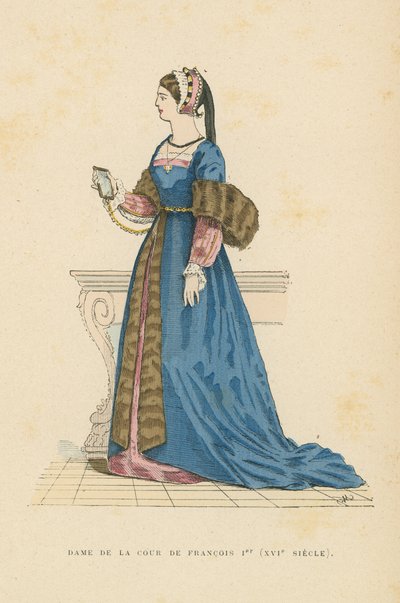 Pani dworu Franciszka I z Francji autorstwa French School
