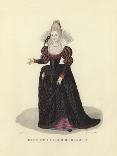 Dama dworu Henryka IV Francji autorstwa French School