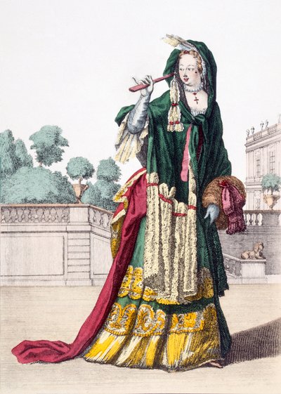 Zielony Szal Jedwabny Ladys, 1650 autorstwa French School