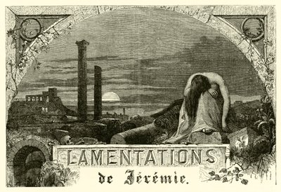Lamentations de Jeremie (grafika) autorstwa French School
