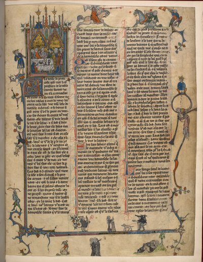 Lancelot-Graal (Cykl prozy Wulgaty), Add MS 10294/1 f.1dr autorstwa French School