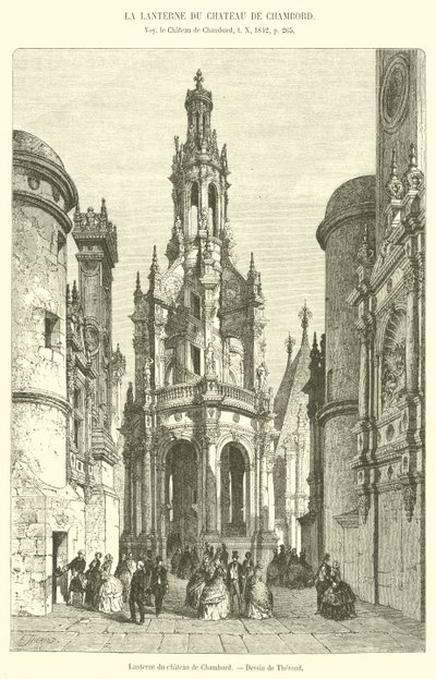 Latarnia Zamku Chambord (grafika) autorstwa French School