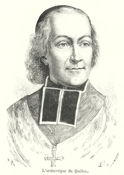 Arcybiskup Quelen (rycina) autorstwa French School