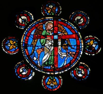 Sąd Ostateczny: anioł z krzyżem (w143) autorstwa French School