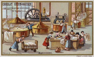 Pralnia (chromolitho) autorstwa French School