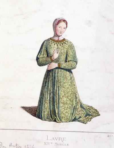 Laure (Laura de Noves autorstwa French School