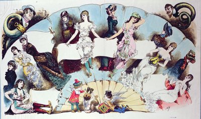 Ilustracje układu do artykułu o bieliźnie damskiej, z La Vie Parisienne, ok. 1870 autorstwa French School