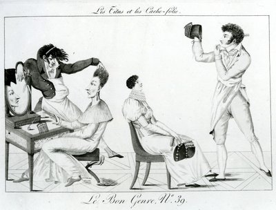 Le Bon Gatunek - Skrytki Tytusa i szaleństwa, 1812 autorstwa French School