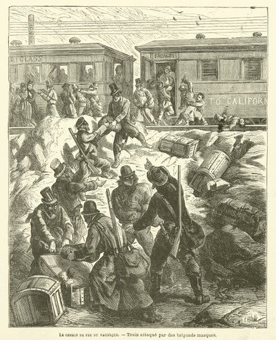 The Pacific Railroad (grawerowanie) autorstwa French School
