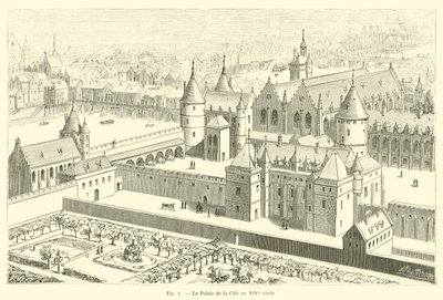 Pałac Miejski w XIV wieku autorstwa French School