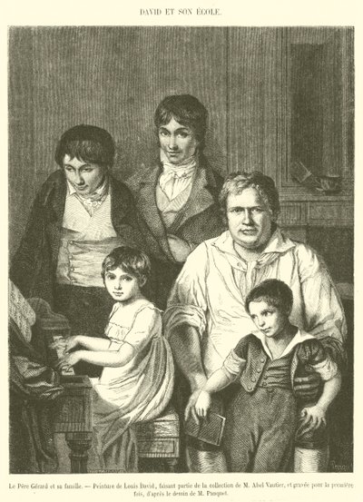 Ojciec Gerard i jego rodzina (grafika) autorstwa French School