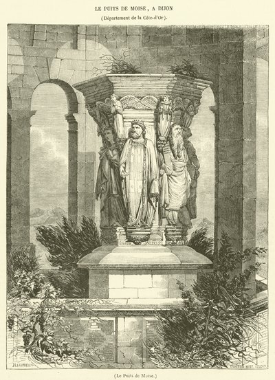 Le Puits de Moise (rycina) autorstwa French School