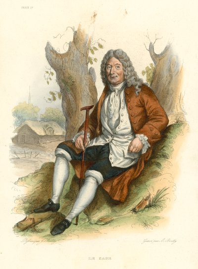 Le Sage (kolorowy grawerunek) autorstwa French School