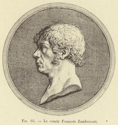 Hrabia Francois Zambeccari (grafika) autorstwa French School