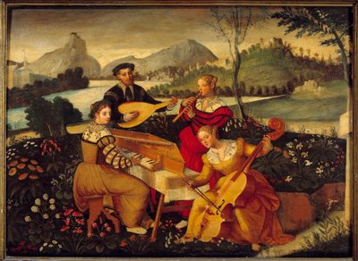 Koncert country Malarstwo Szkoły Francuskiej. XVI-wieczne Bourges, Muzeum Berry autorstwa French School