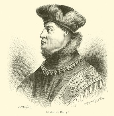 Le duc de Berry (grawerowanie) autorstwa French School