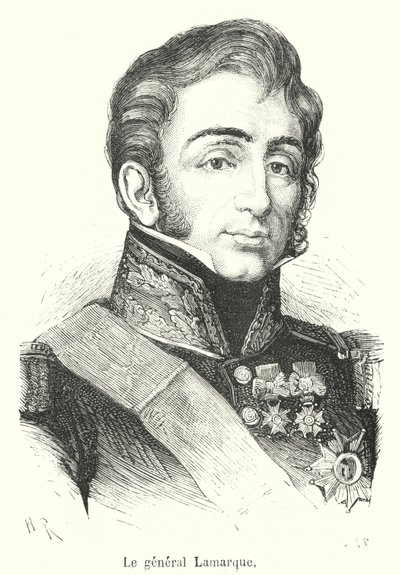 Generał Lamarque (Grawerowanie) autorstwa French School
