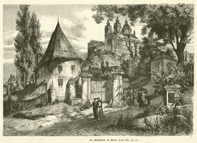 Mnich z Melku (rycina) autorstwa French School