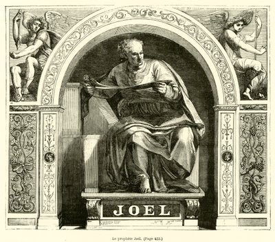 Prorok Joel (rycina) autorstwa French School
