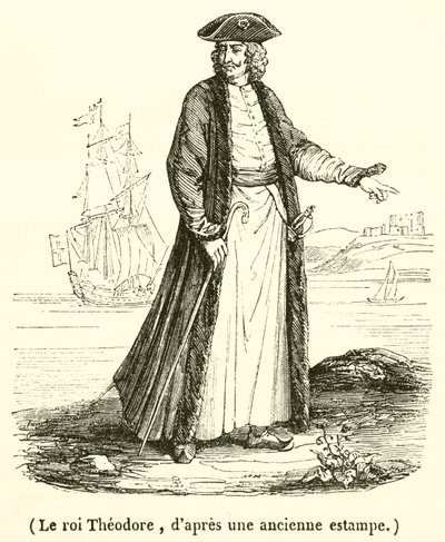 Le roi Theodore (grafika) autorstwa French School