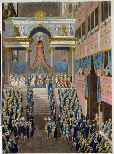 Koronacja Napoleona (1769-1821), 2 grudnia 1804 r. (Koronacja Napoleona 2 grudnia autorstwa French School