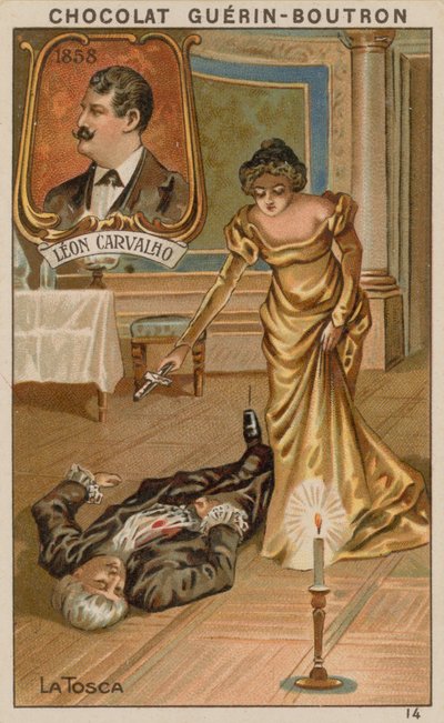 Leon Carvalho, La Tosca autorstwa French School