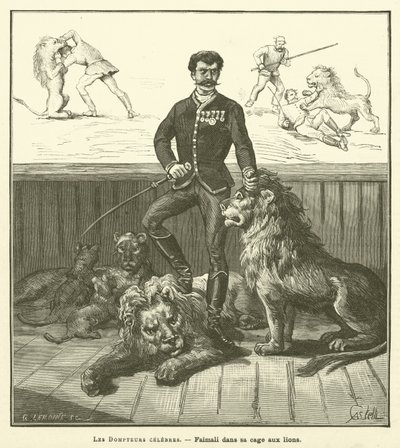 Znani Tamers (Grawerowanie) autorstwa French School