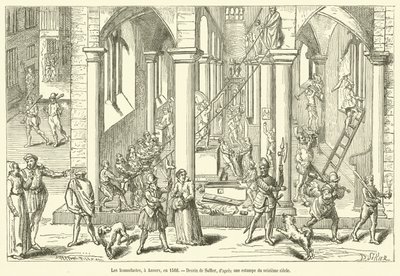 Ikonoklasci w Antwerpii w 1566 r. (rycina) autorstwa French School