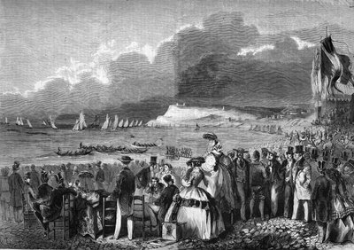 Regaty Le Havre w 1857 roku. autorstwa French School
