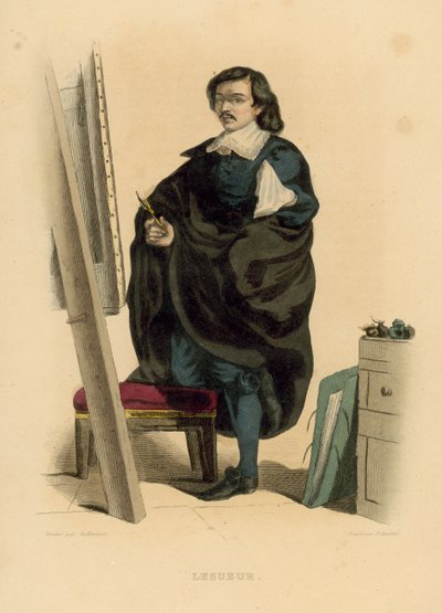 Lesueur (kolorowy grawer) autorstwa French School