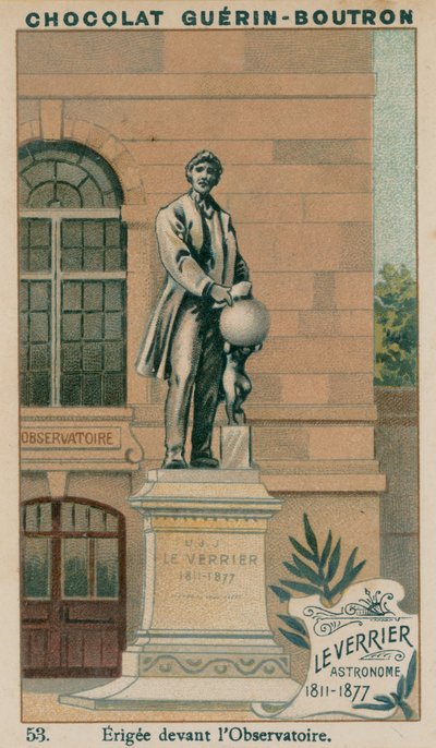 Leverrier, Astronom, 1811-1877, Wzniesiony przed Obserwatorium autorstwa French School