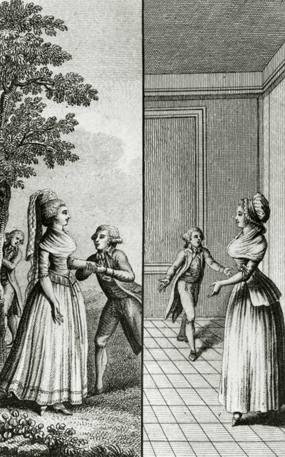 Wyzwolenie - w „Historii dzień po dniu kobiety Republiki Francuskiej”, Restif de La Bretonne (1734-1806), Genewa 1791-1794. autorstwa French School