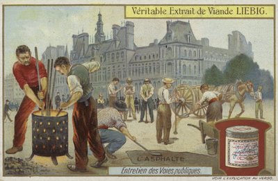 Karta Liebiga z utrzymaniem dróg autorstwa French School