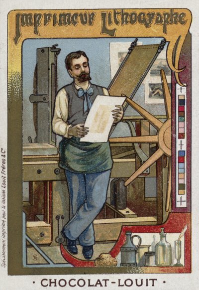 Drukarka litograficzna autorstwa French School