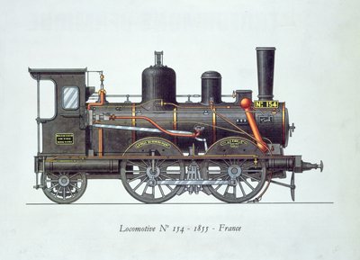 Lokomotywa nr 154, 1855 autorstwa French School
