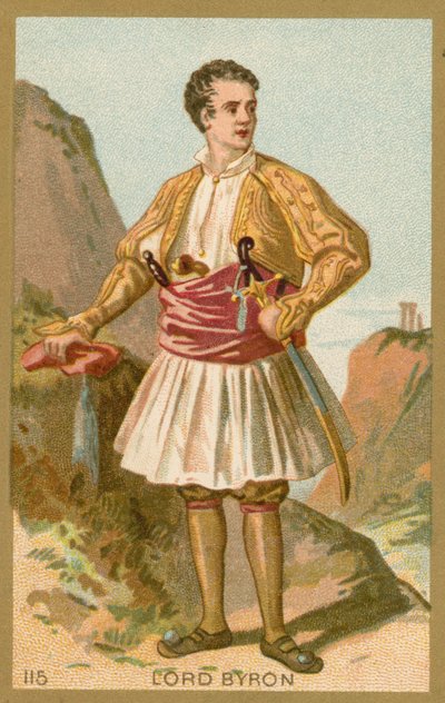 Lord Byron, angielski poeta autorstwa French School