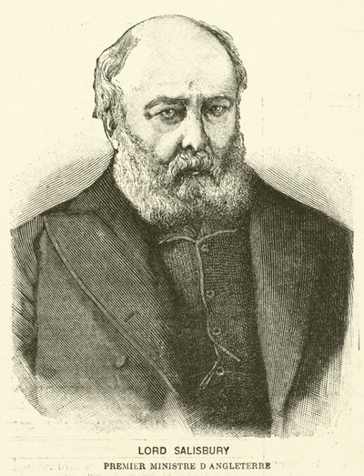 Lord Salisbury, premier Wielkiej Brytanii (grafika) autorstwa French School