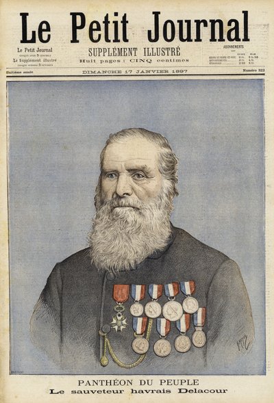 Louis-Joseph-Andre Delacour, francuski marynarz i ratownik autorstwa French School