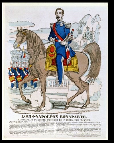 Ludwik Napoleon Bonaparte (1808-73) przyszły Napoleon III, 1849 autorstwa French School