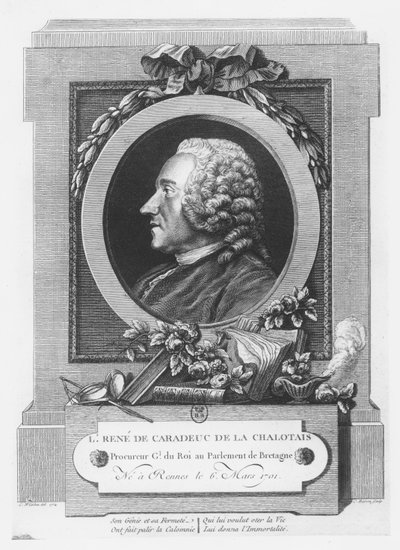 Louis-René de Caradeuc de La Chalotais (grafika) autorstwa French School