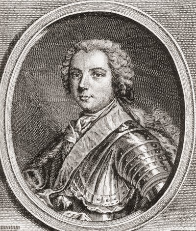 Ludwik, Delfin Francji, 1729 1765. Jedyny żyjący syn króla Ludwika XV. Z Les Heures Libres opublikowanego w 1908 roku. autorstwa French School