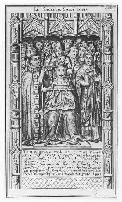 Ludwik IX Francji (grafika) autorstwa French School