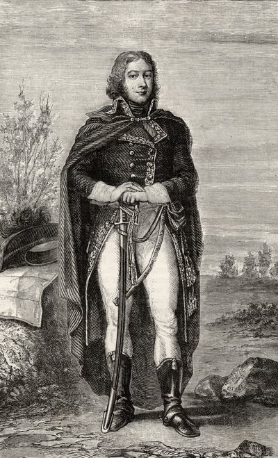 Louis Lazare Laroche, z „Histoire de la Revolution Francaise” Louisa Blanca (1811-82) autorstwa French School