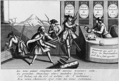 Louis Mandrin (1724-55) Atak autorstwa French School