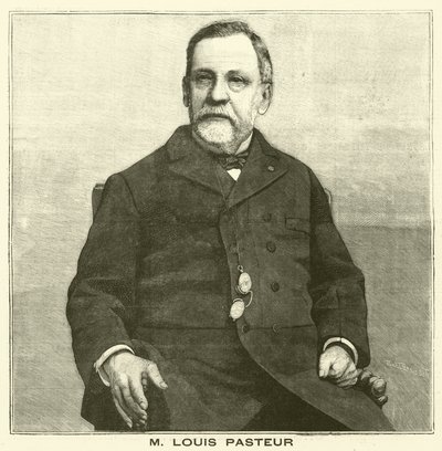Louis Pasteur, francuski mikrobiolog (grafika) autorstwa French School